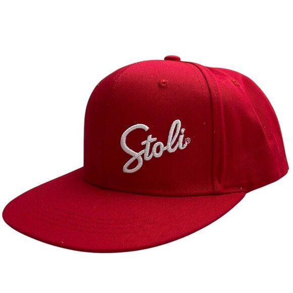 NEW Red Stoli Vodka Logo Baseball Cap Snapback All Cotton Trucker Hat - Picture 1 of 7
